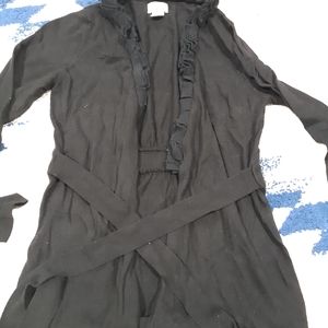 Motherhood maternity black tie cardigan size small